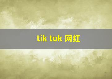 tik tok 网红